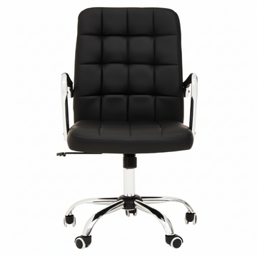 Brent Black Tufted Home office Chair