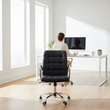 Brent Black Tufted Home office Chair