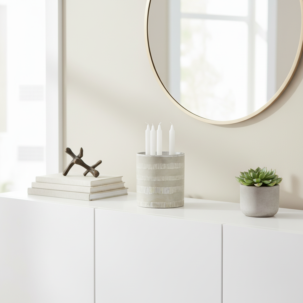 Briella Small Glass Candle Holder