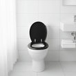 Brooks Black Panel Effect Toilet Seat