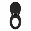 Brooks Black Panel Effect Toilet Seat