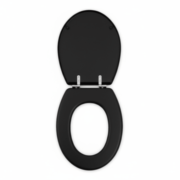 Brooks Black Panel Effect Toilet Seat