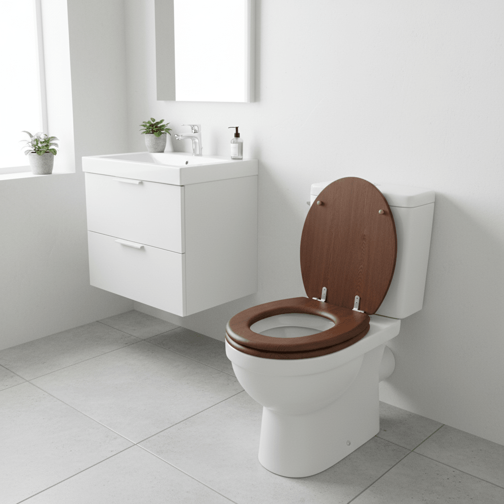 Brooks Dark Oak Toilet Seat