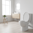 Brooks Grey Panel Effect Toilet Seat