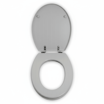 Brooks Grey Panel Effect Toilet Seat