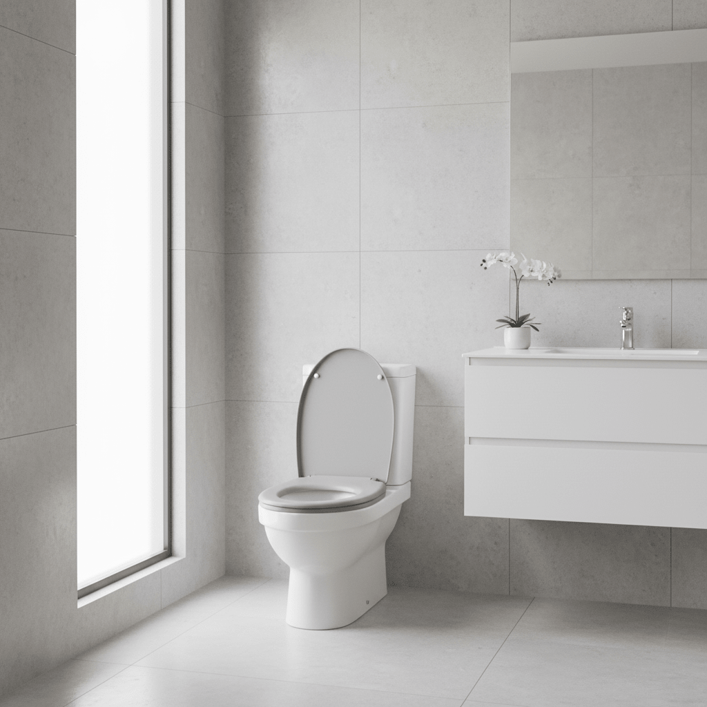 Brooks Matte Grey Toilet Seat