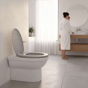 Brooks Matte Grey Toilet Seat