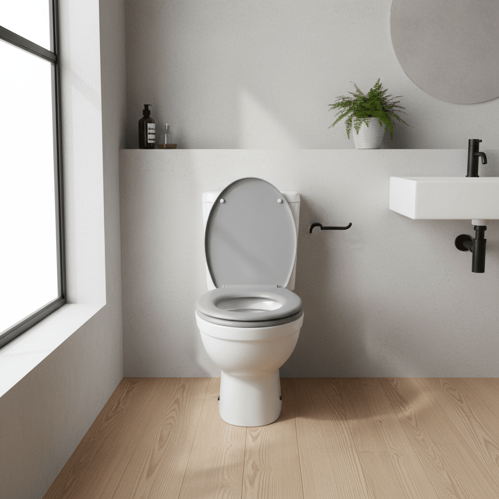 Brooks Matte Grey Toilet Seat