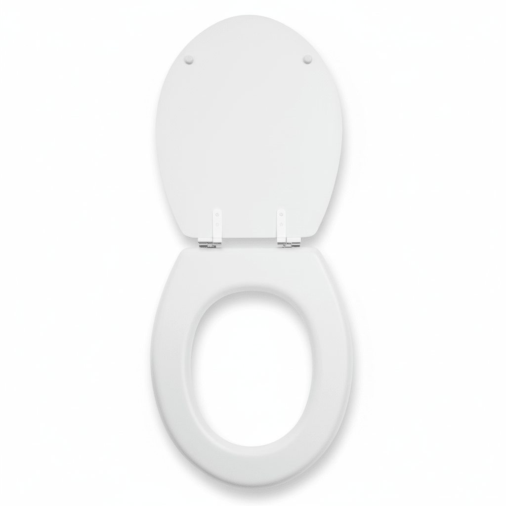 Brooks Matte White Toilet Seat