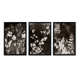 Brown Painting Botanical Wild Botanicals Dark Tonal wall art in a black frame
