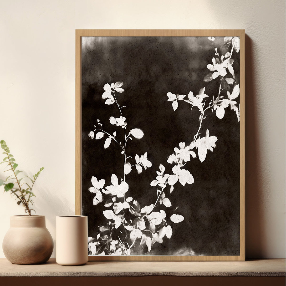 Brown Painting Botanical Wild Botanicals Dark Tonal wall art — piece 2 of 3 in the set