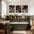 Brown Painting Botanical Wild Botanicals Dark Tonal wall art displayed on a wall in a styled room — view 4