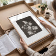Brown Wall Art Rustic Botanical Wildflowers & Blossom Tree wall art displayed on a wall in a styled room — view 12