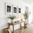 Brown Wall Art Rustic Botanical Wildflowers & Blossom Tree wall art displayed on a wall in a styled room — view 4