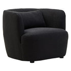 Bruge Textured Black Curved Chair