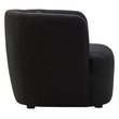 Bruge Textured Black Curved Chair