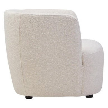 Bruge Textured Cream Curved Chair