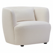 Bruge Textured Cream Curved Chair