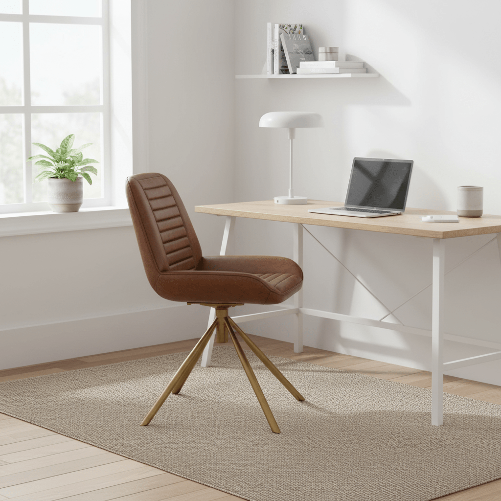 Buffalo Brown Leather Chair