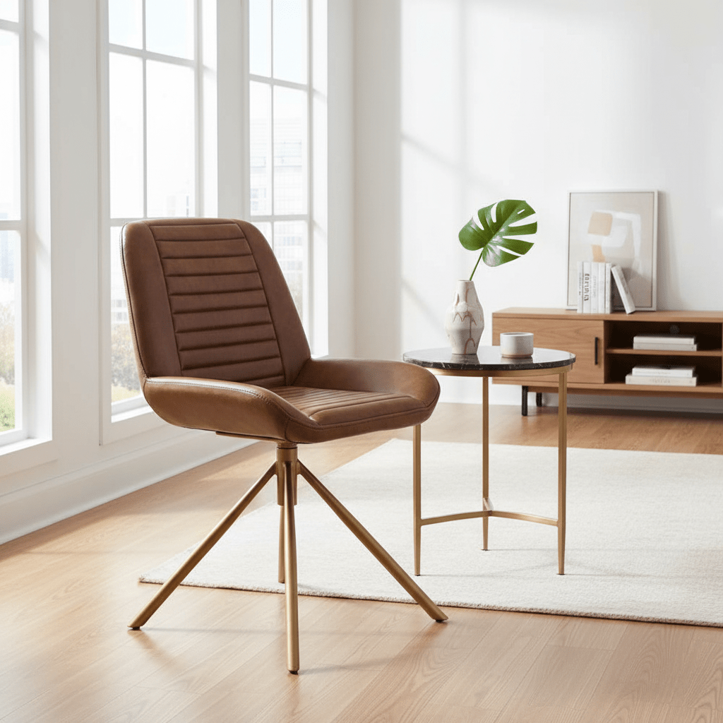 Buffalo Brown Leather Chair
