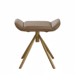 Buffalo Grey Leather Footstool