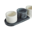 Bulgari Marble Condiment Bowls And Board Set