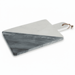 Bulgari White And Grey Marble Paddle Board