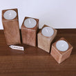 Bure Wooden Tea Light Holders Set of 4