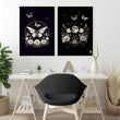 Butterfly Wall Art Decor | Set of 2 Dark Academy Wall art Prints