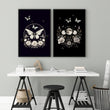 Butterfly Wall Art Decor | Set of 2 Dark Academy Wall art Prints