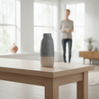 Caldera Grey Bottled Vase