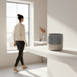 Caldera Grey Speckled Small Planter