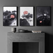 Calming Art | Set of 3 Asian Inspired Wall art Prints