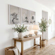 Canvas Art Landscape Scandi Nordic Trees & Moon wall art displayed on a wall in a styled room — view 4