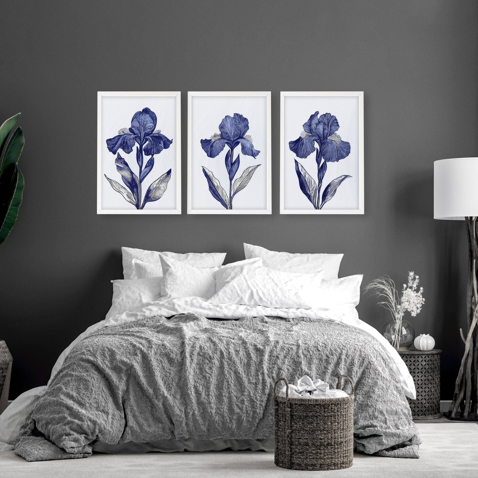 Canvas Art Wall Prints | Set of 3 Botanical Wall art Prints