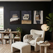 Canvas Painting for Living Room Bohemian Book Lover Still Life wall art displayed on a wall in a styled room — view 5