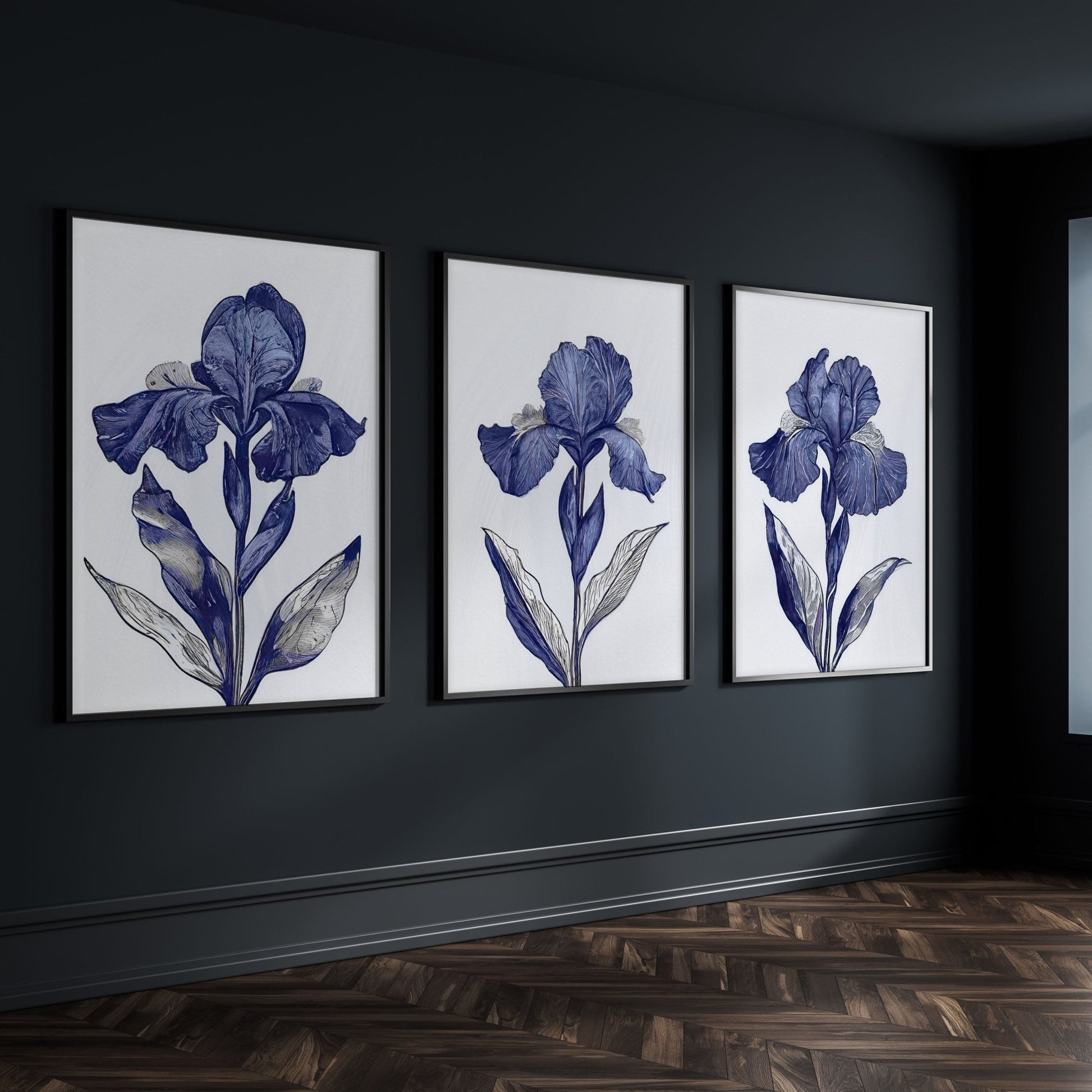 Canvas Pictures For Walls | Set of 3 Botanical Wall art Prints