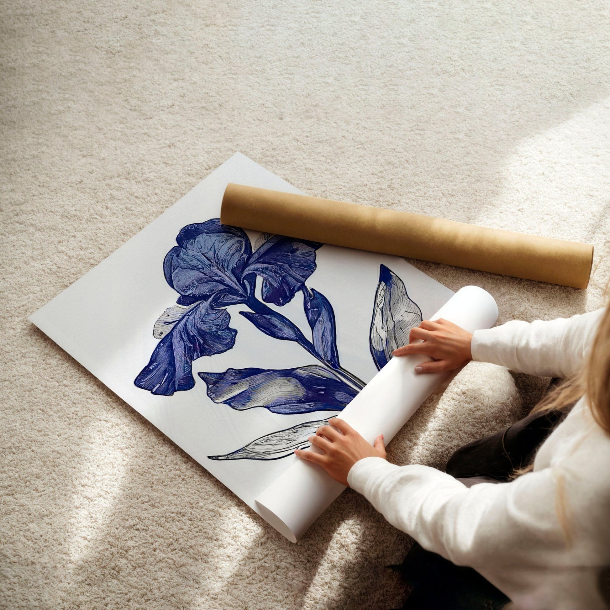 Canvas Pictures For Walls | Set of 3 Botanical Wall art Prints