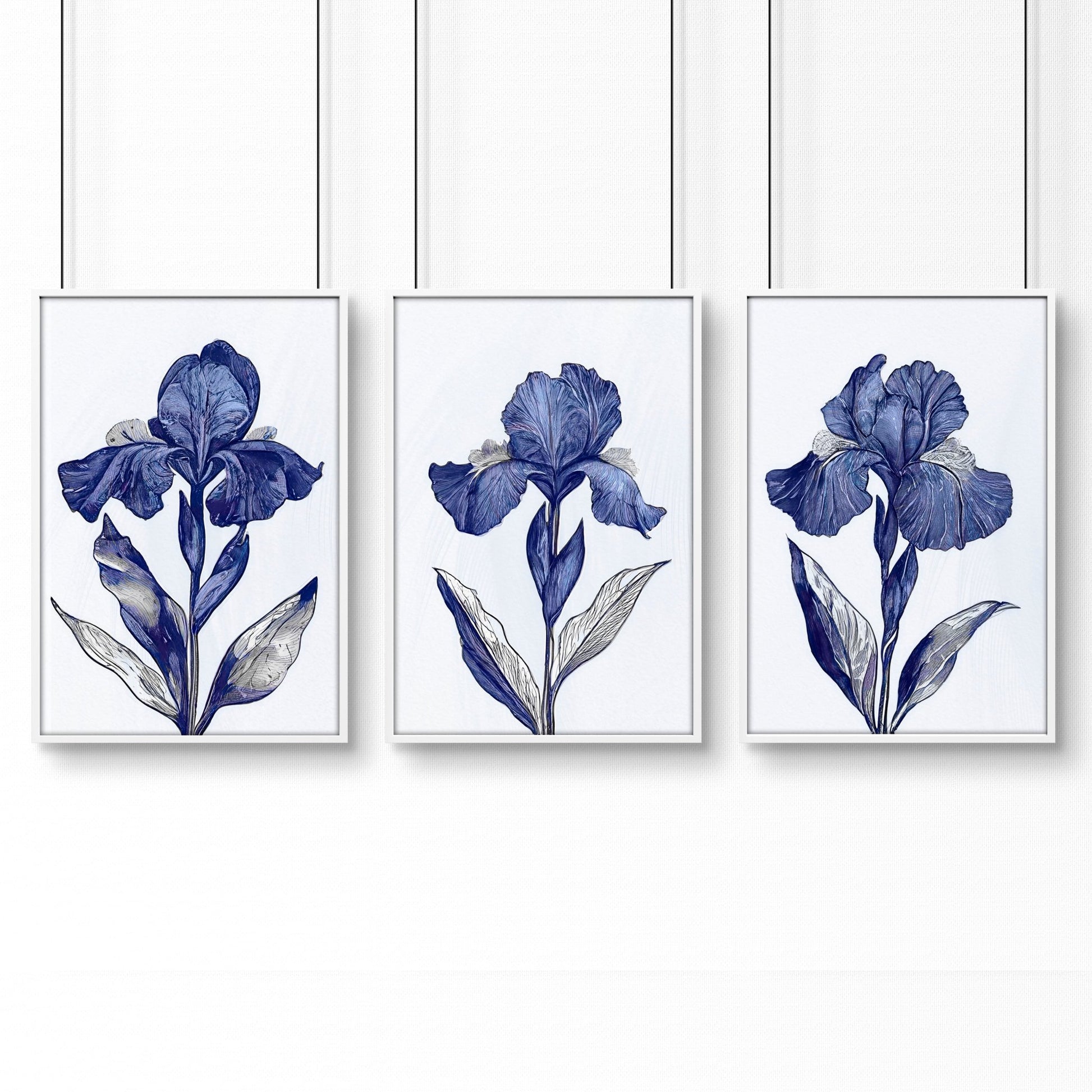 Canvas Pictures For Walls | Set of 3 Botanical Wall art Prints