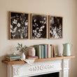 Canvas Wall Art Nature Botanical Mink Dark Floral & Meadow wall art displayed on a wall in a styled room — view 2