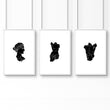 Canvas Wall Hanging | Set of 3 Sculpture Wall art Prints