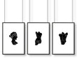Canvas Wall Hanging | Set of 3 Sculpture Wall art Prints