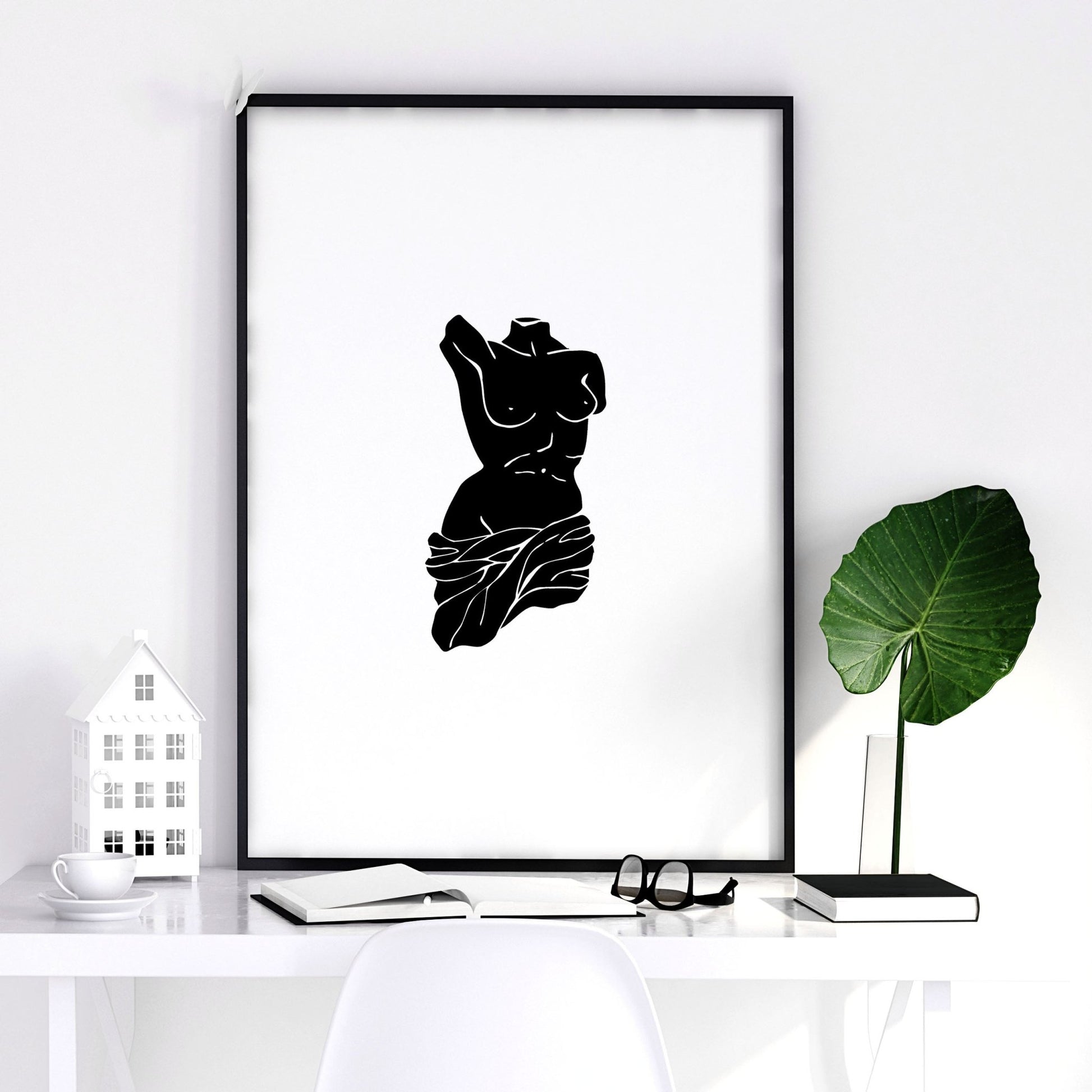 Canvas Wall Hanging | Set of 3 Sculpture Wall art Prints