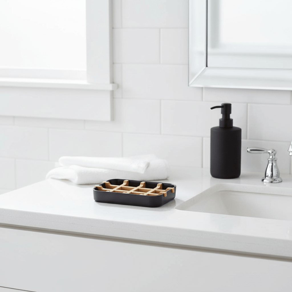Canyon Black Soap Dish