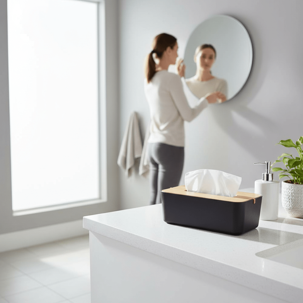 Canyon Black Tissue Box