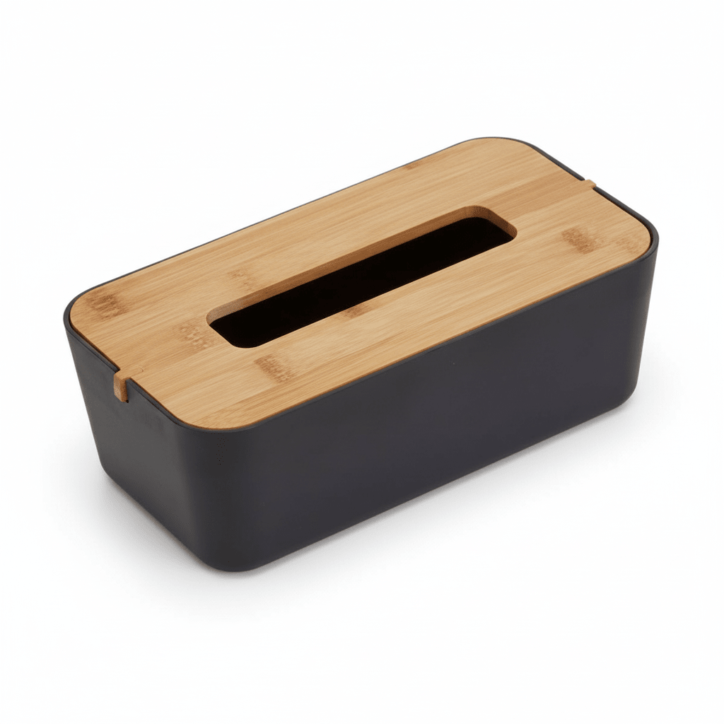 Canyon Black Tissue Box