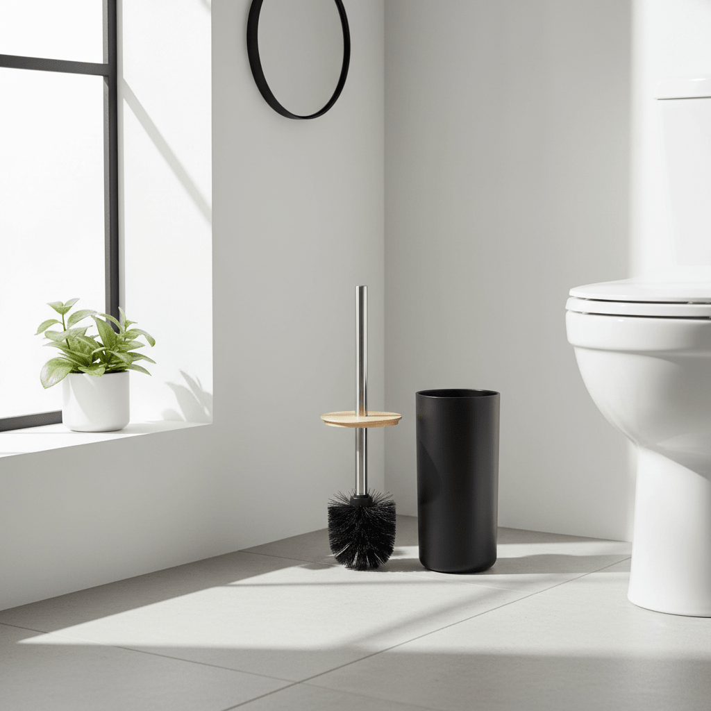 Canyon Black Toilet Brush Holder