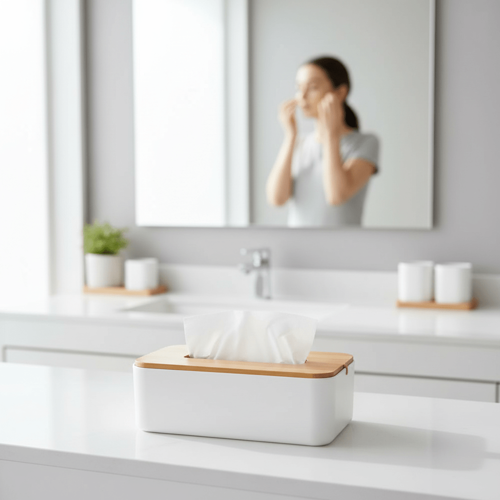 Canyon White Tissue Box
