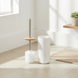 Canyon White Toilet Brush Holder
