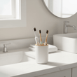 Canyon White Toothbrush Holder